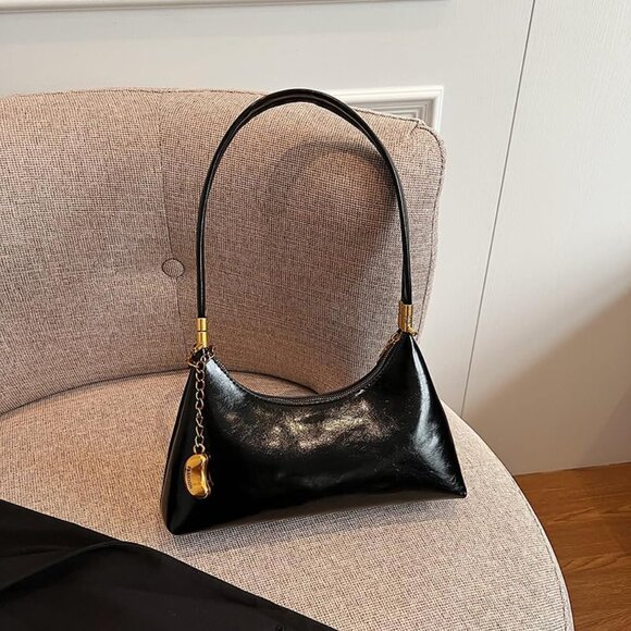 Women's Small Vintage Retro Shoulder Purse Handbags Underarm Bag with 2 Straps - Picture 2 of 7